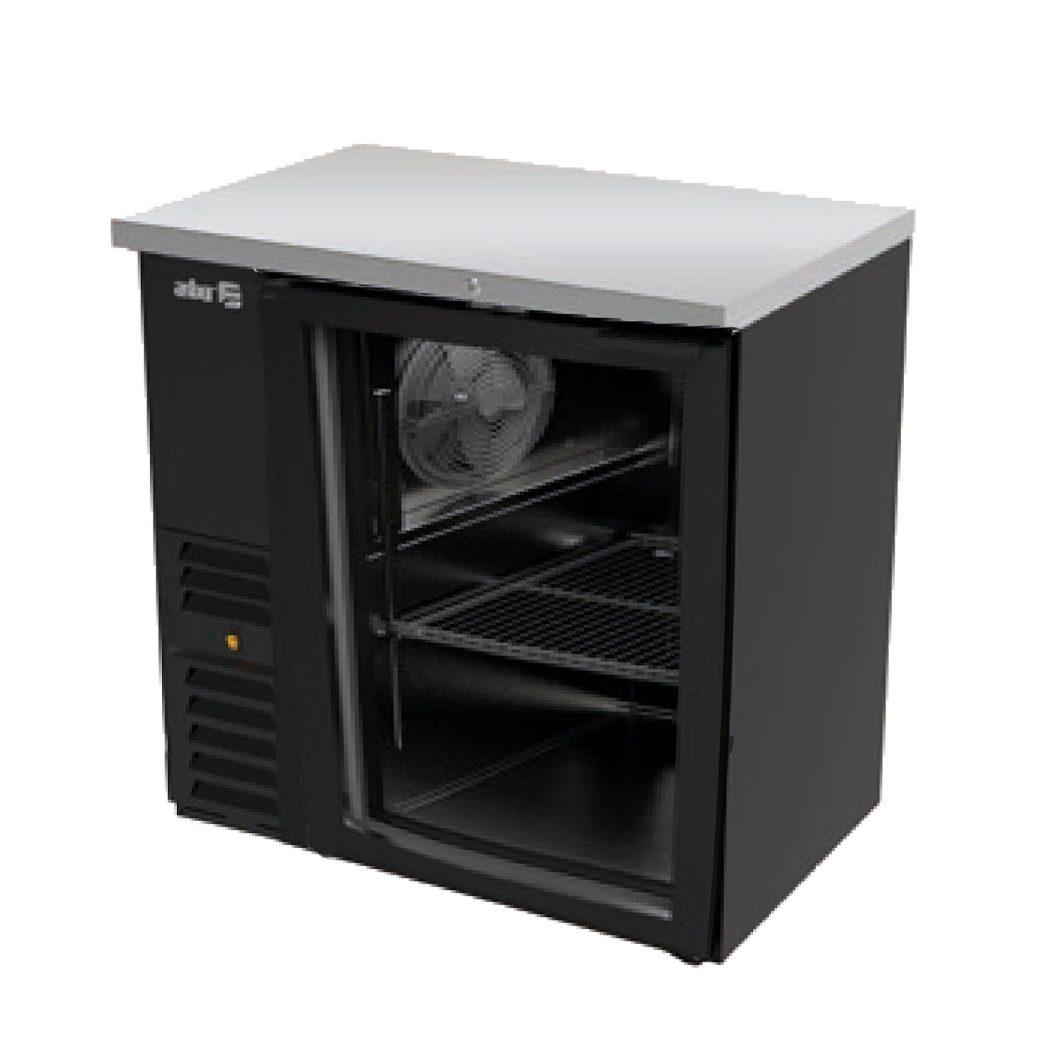 Refrigerador Contra-Barra Asber1 Puerta de Cristal con Cerradura en Puerta y Luz Interior ABBC-24-36 G HC/G S HC