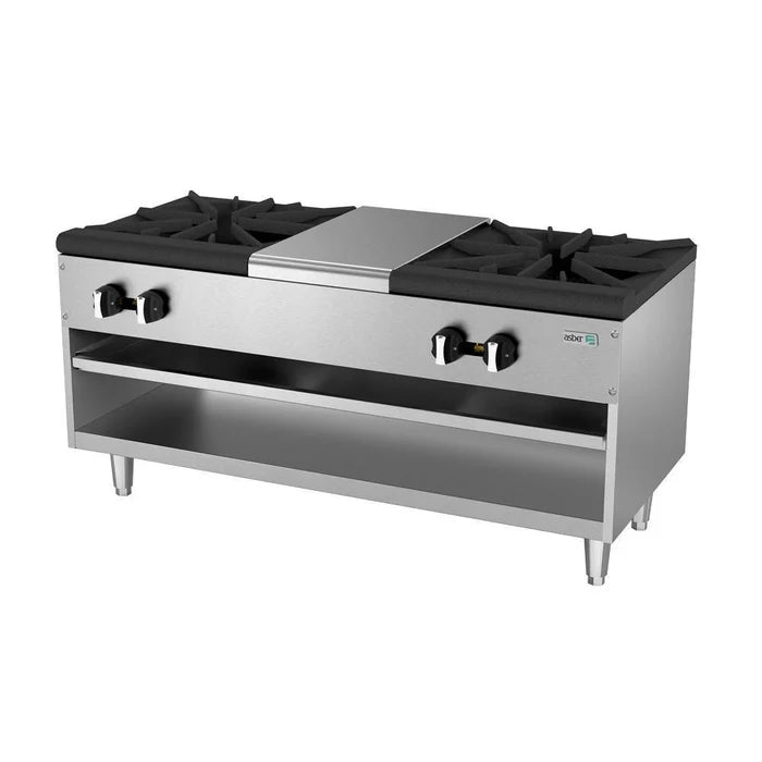 FOGON DE PISO A GAS DE 2 SECCIONES. RESTAURANT LINE