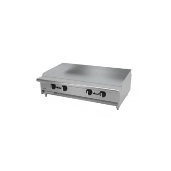 PLANCHA LISA TERMOSTATICA A GAS CON PLACA DE 3/4". RESTAURANT LINE
