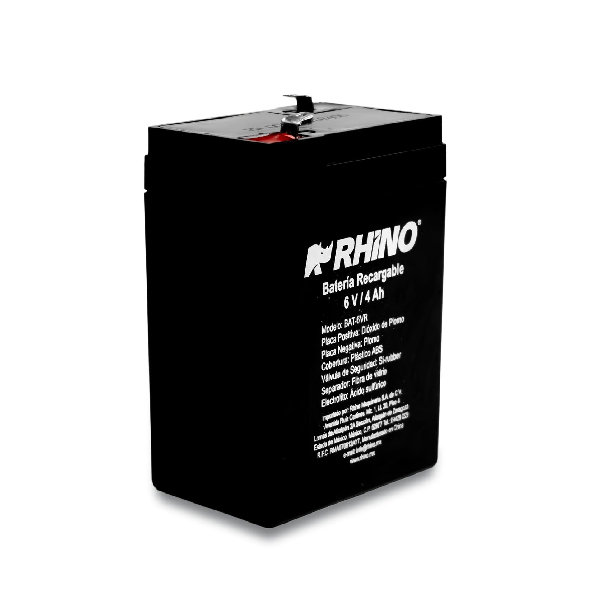 Bateria Recargable 6V / 4Ah Rhino BAT-6VR