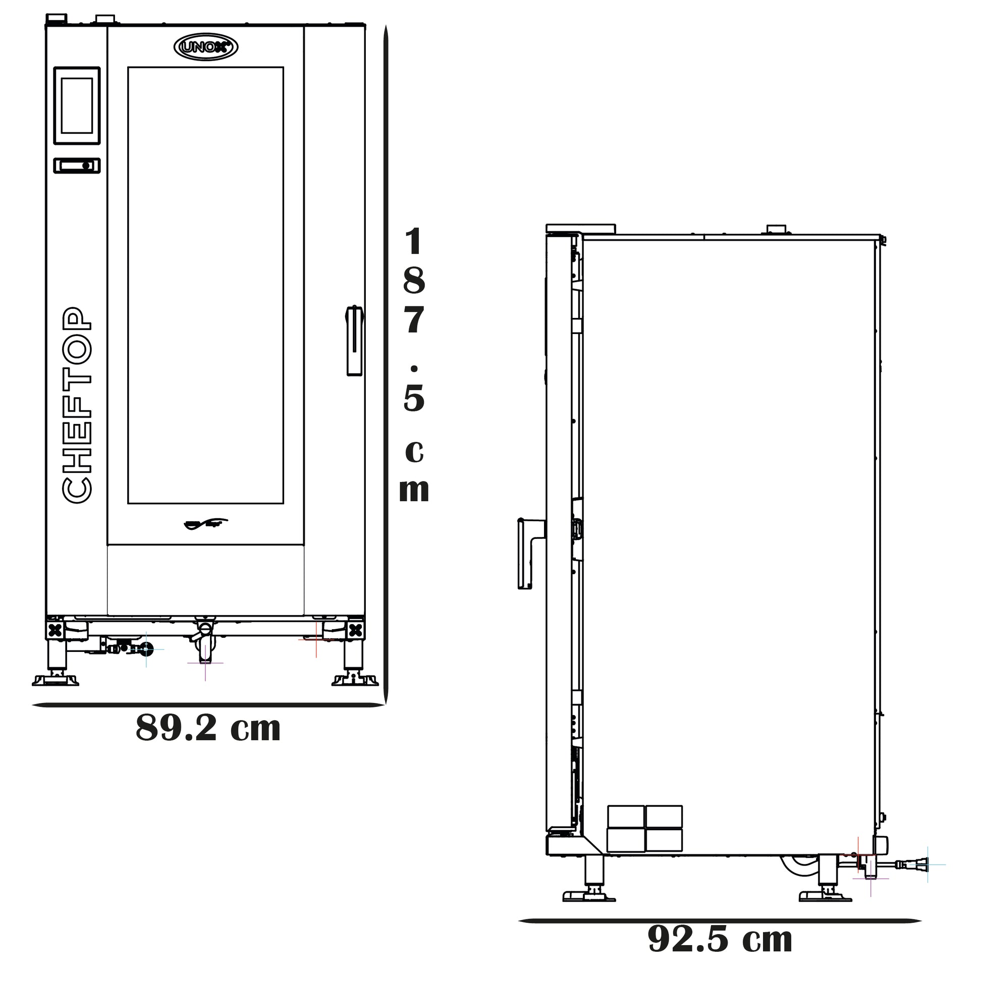Horno Cheftop Unox 20 Charolas XEVL-2021