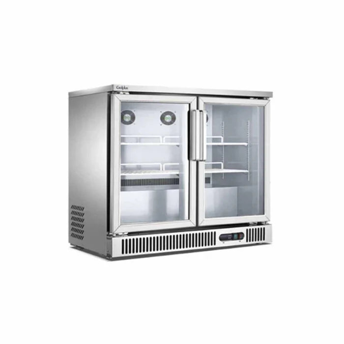 Refrigerador Back Bar de 2 Puertas de Cristal 250 lts Migsa SG-250