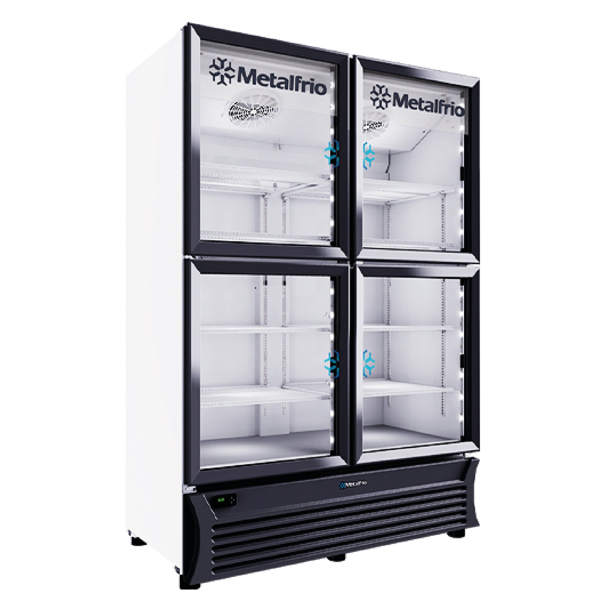 Refrigerador Vertical 4 Puertas Cristal 42fts Metalfrío RB804