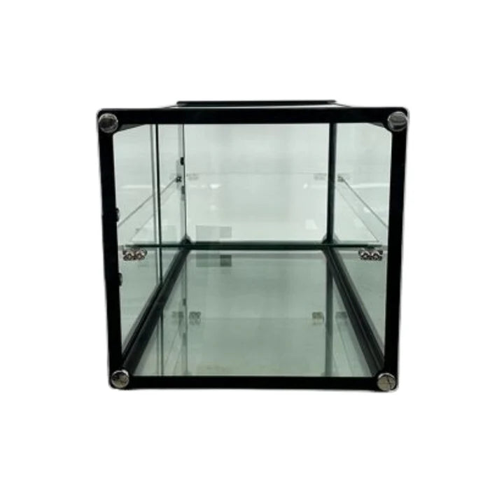 Vitrina Exhibidora Neutra Cristal Recto con dos niveles y un entrepaño, Capacidad 120 L. Peso 26 Kg. MIGSA ZW-120