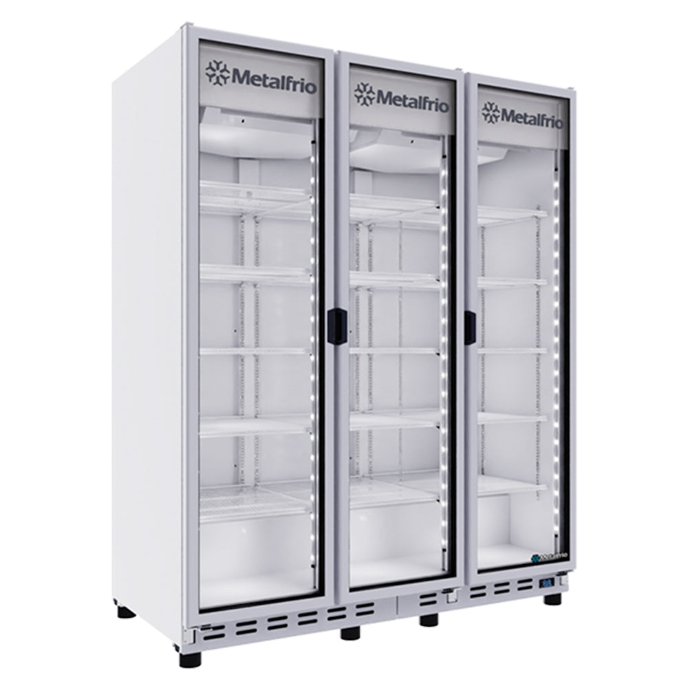 Refrigerador Cervecero Full Glass Door 3 Puertas Cristal Metalfrío VN-135