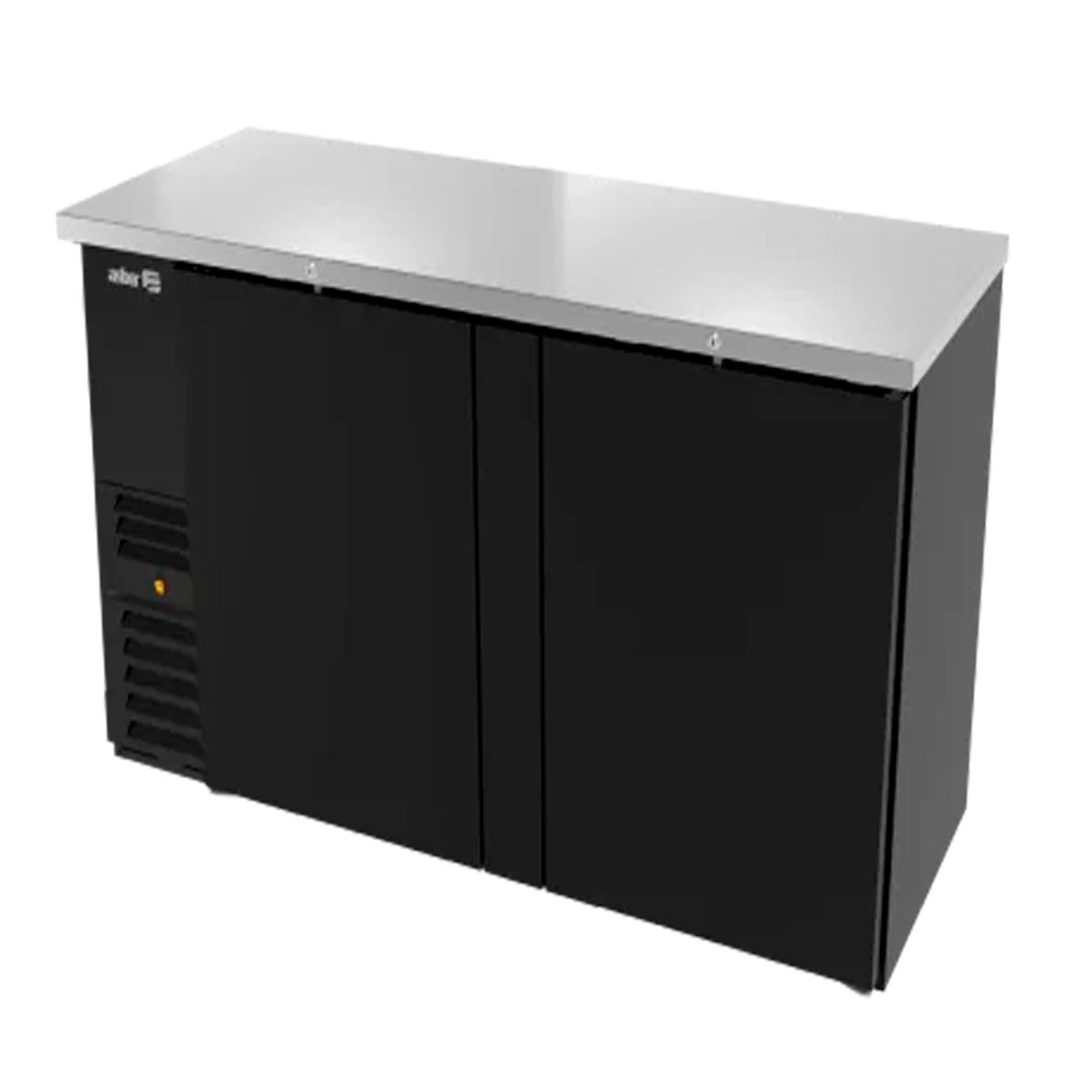 Refrigerador Contra-Barra Asber 2 Puertas Solidas con Cerradura en Puertas y Luz Interior ABBC-24-60 S HC