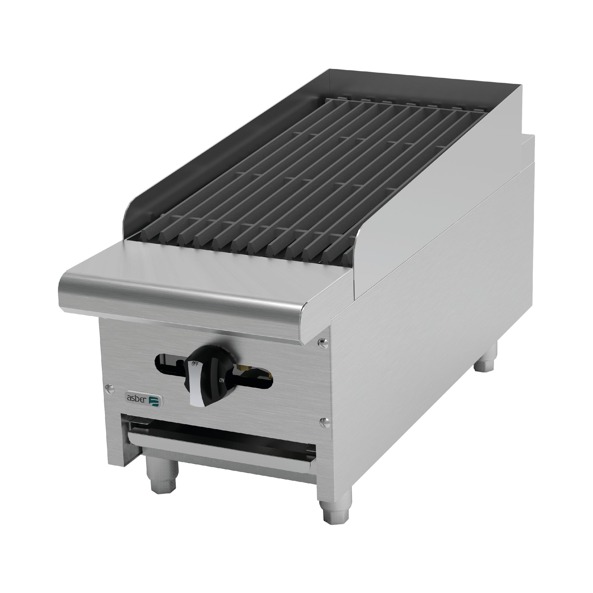 Asador a Gas - Radiante 12" Acero Inoxidable Asber AERB-12