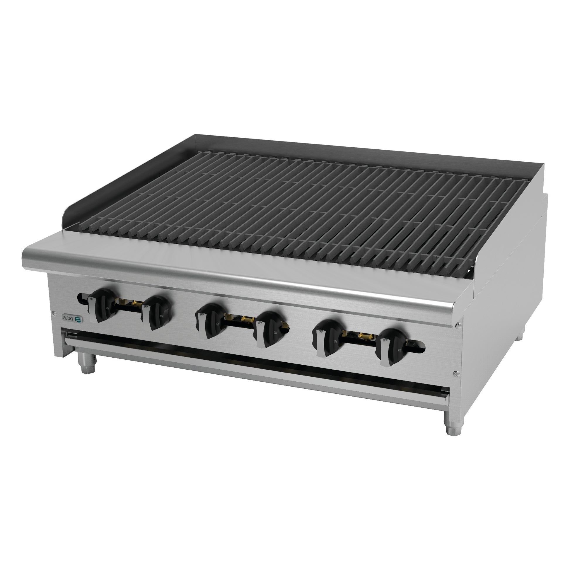 Asador a Gas - Radiante 36" Acero Inoxidable Asber AERB-36
