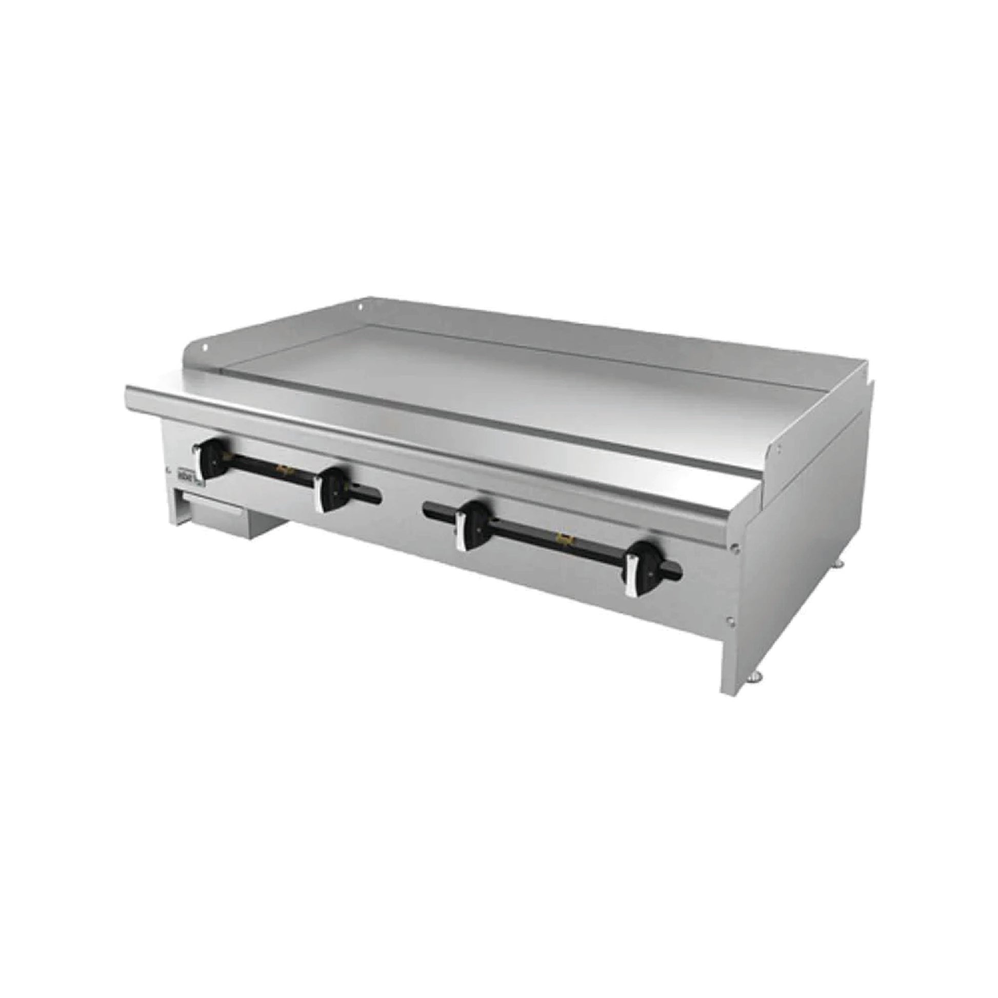 Plancha Lisa Gas Placa 1" Acero Inoxidable Asber AEMG-72-H