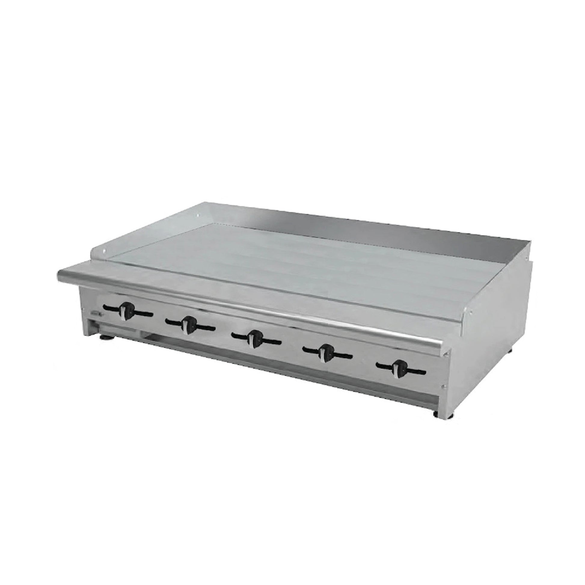 Plancha Lisa a Gas con Placa de 3/4″ 5 Quemadores Teriyaki Teppanyaki Asber AEMG-60-H