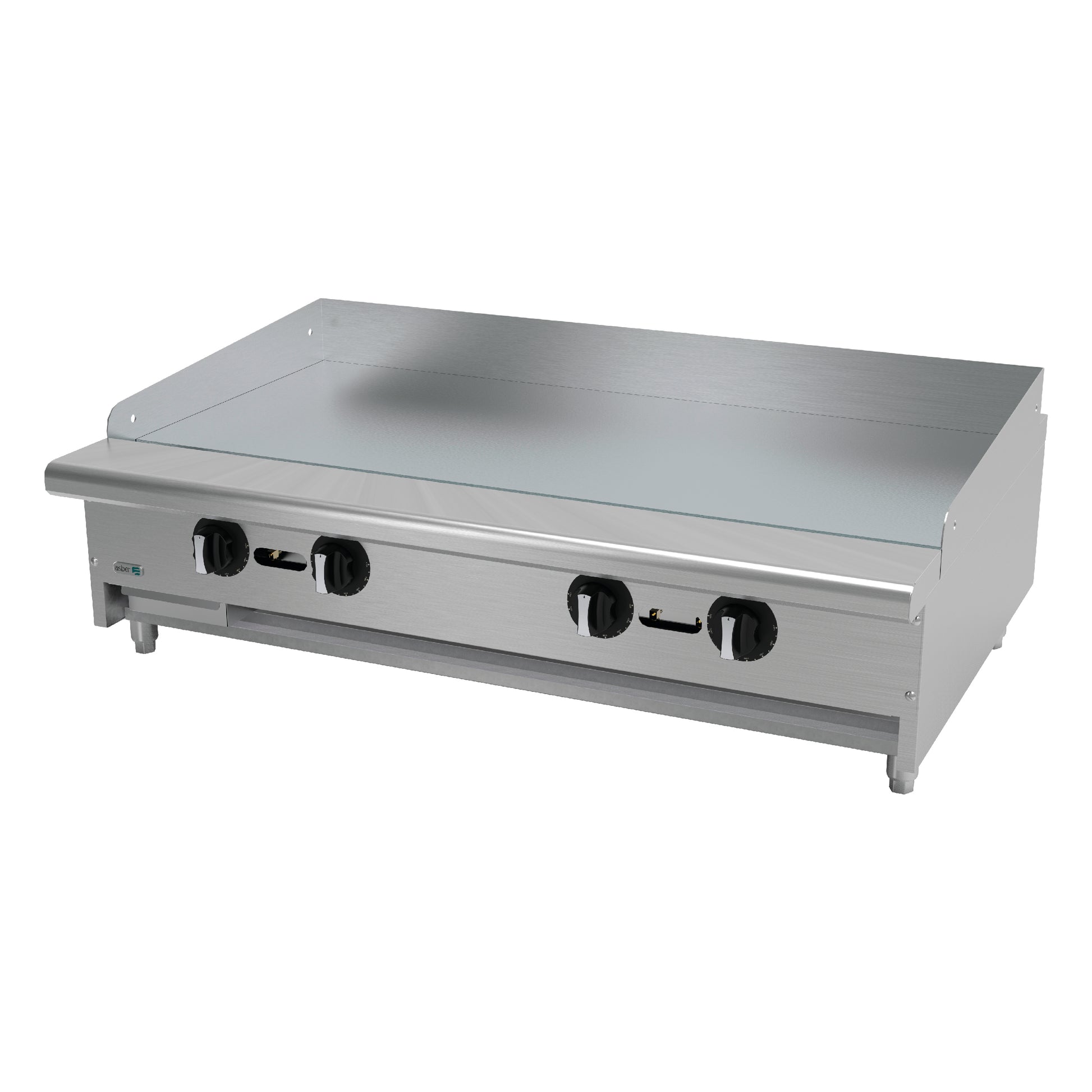 Plancha Lisa Termostática 5 Quemadores Tipo U Teriyaki Teppanyaki Asber AETG-48-H