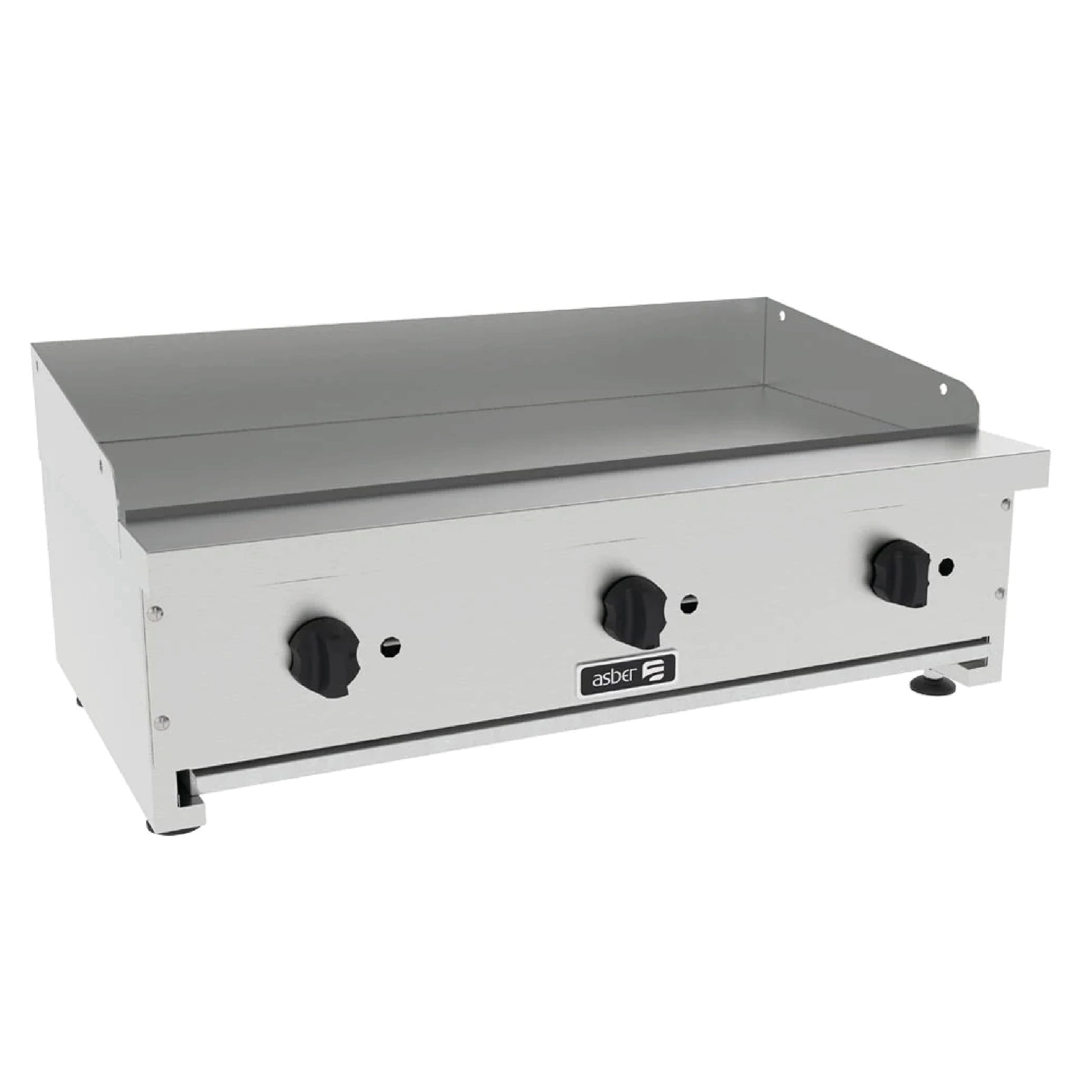 Plancha lisa a Gas 3 Quemadores Asber ASMG-36