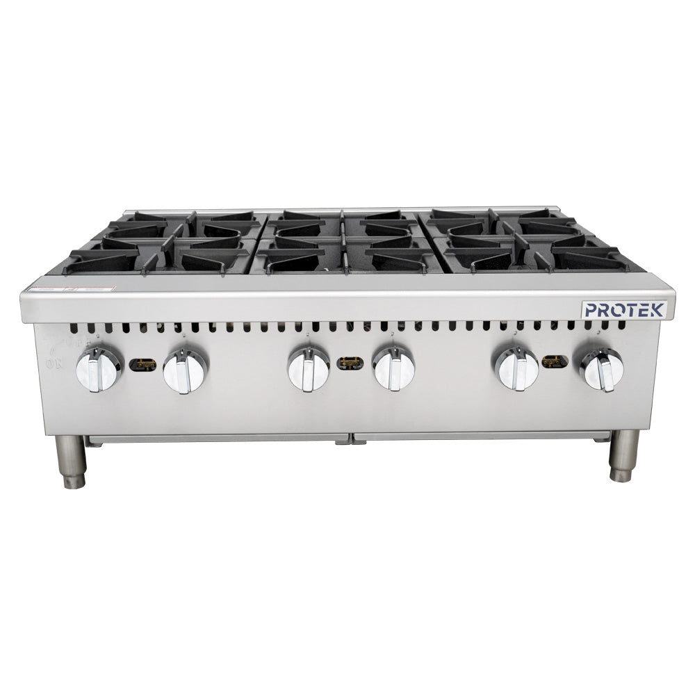 Parrilla Protek PAP-6QG De 6 Quemadores A Gas