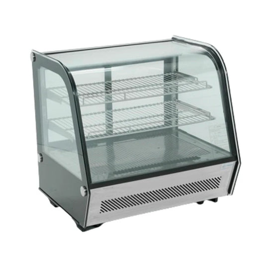 Vitrina Refrigerada Cristal Curvo con Sistema Antiempañante. Potencia 230 w a 110v/60hz Migsa RTW-120L4