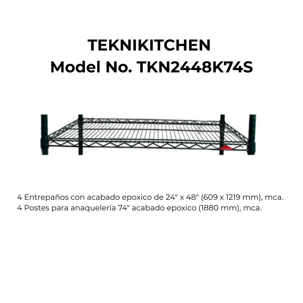 Máxima capacidad de almacenamiento para operaciones de alto volumen. Model No. TKN2448K74S