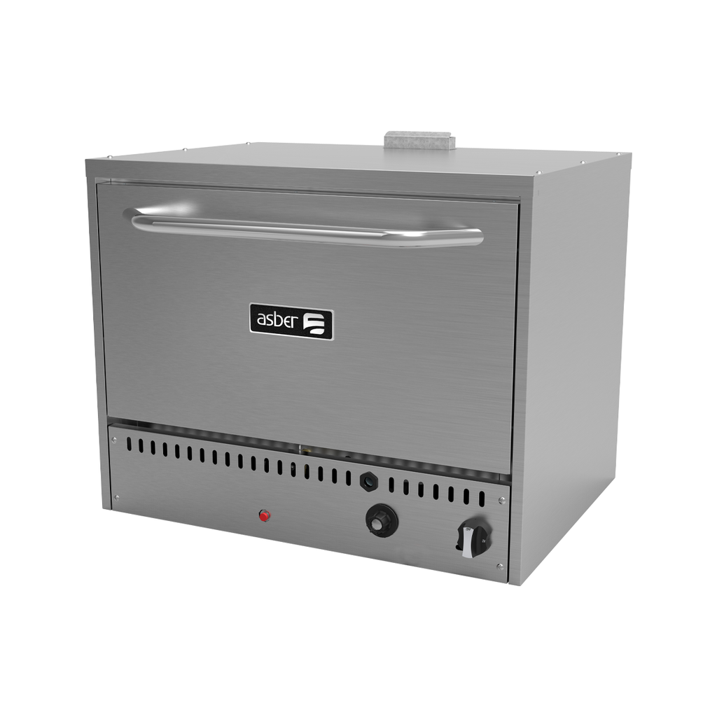 HORNO PIZZERO A GAS CON 2 PIEDAS REFRACTARIAS Y GUIA CON 3 POSICIONES. RESTAURANT LINE
