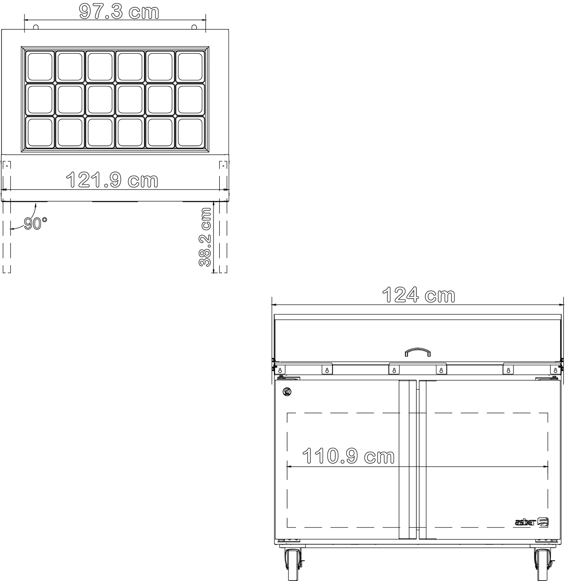 MESA REFRIG. DE PREP. - MEGA TOP. PREMIUM LINE. NUEVO LANZAMIENTO. PRECIO EN PROMOCIÓN