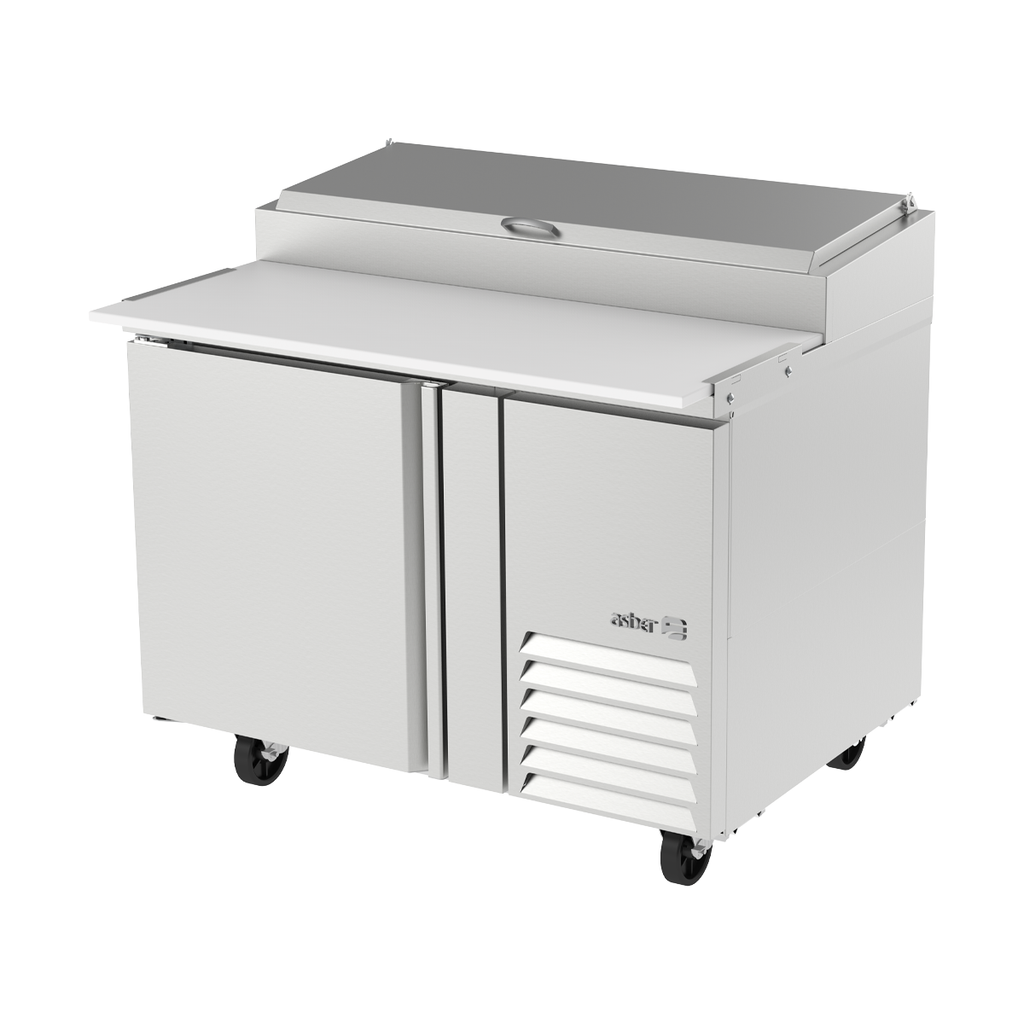 MESA REFRIG. DE PREP. - PIZZAS. TABLA DE CORTE DE 19". 2 CAJONES. PREMIUM LINE. NUEVO LANZAMIENTO. PRECIO EN PROMOCIÓN
