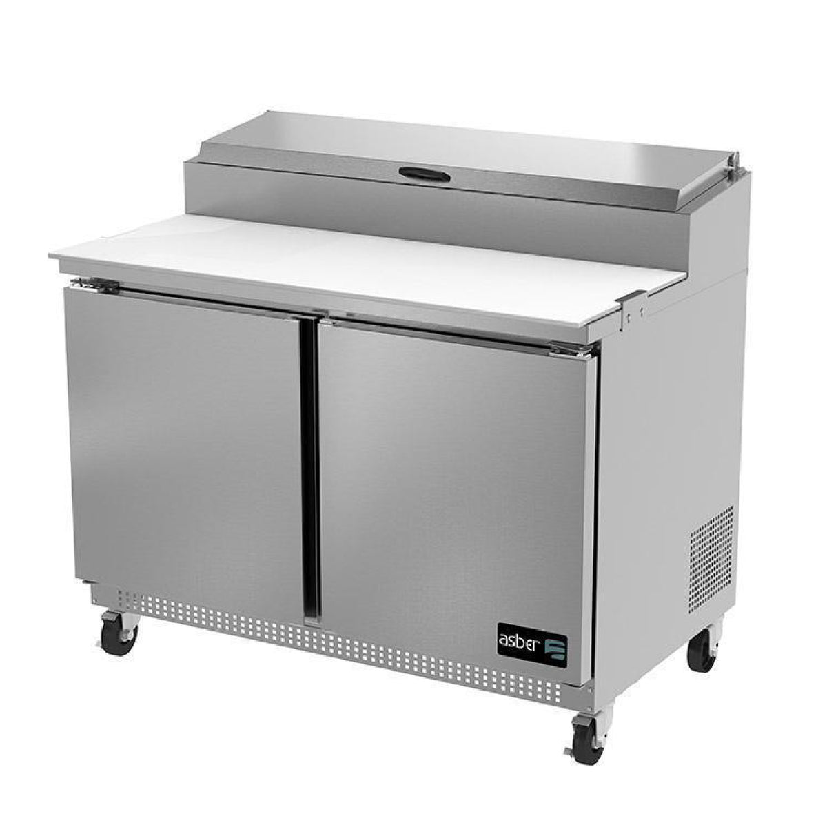 MESA REFRIG. DE PREP. - PIZZAS. TABLA DE CORTE DE 18