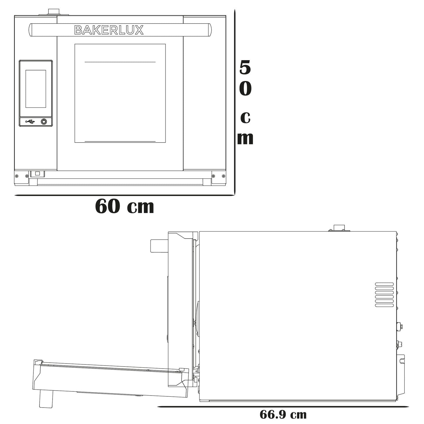 Horno de convección Arianna con humedad 4 niveles 60x66 & Caja de Detergente