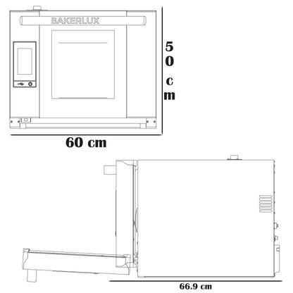 Horno de convección Arianna con humedad 4 niveles 60x66 & Caja de Detergente