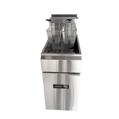FREIDORA A GAS 1 TINA - 3 QUEMADORES - 50 LBS. DE CAPACIDAD. RESTAURANT LINE. PRECIO EN PROMOCIÓN