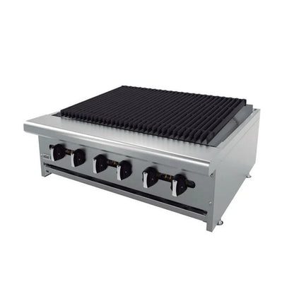 ASADOR A GAS CON CERCHA PERIMETRAL - RADIANTE. RESTAURANT LINE