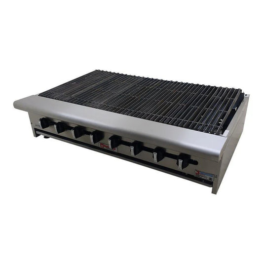 ASADOR A GAS CON CERCHA PERIMETRAL - RADIANTE. RESTAURANT LINE