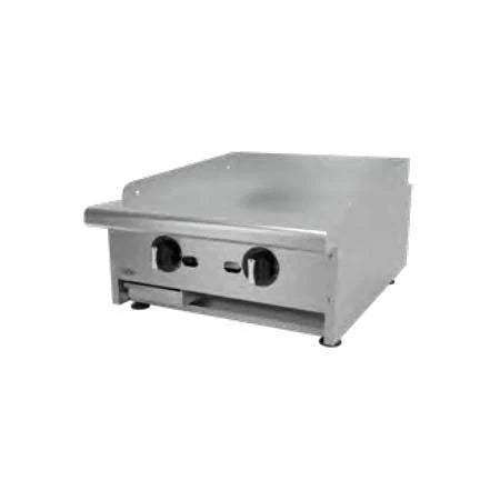 PLANCHA LISA TERMOSTATICA A GAS CON PLACA DE 3/4". RESTAURANT LINE