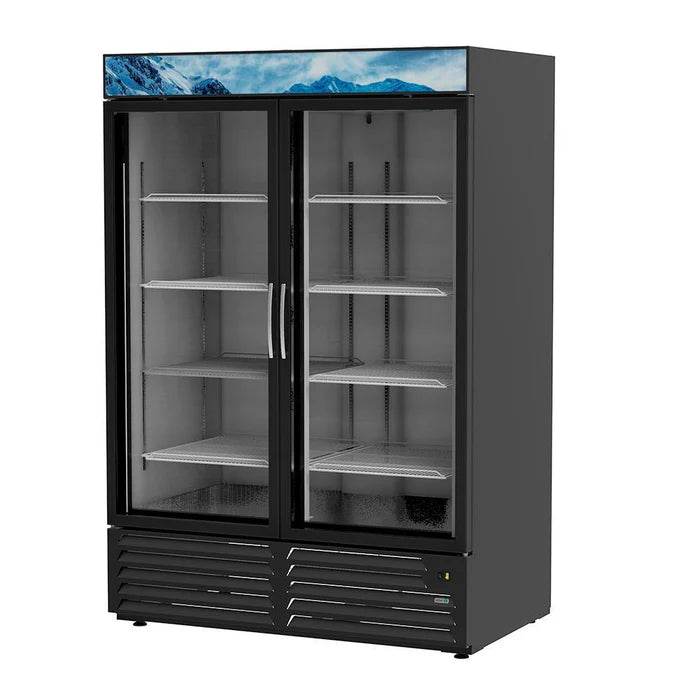 CONSERVADOR DE CONGELADOS 2 CUERPOS CON DISPLAY - 2 PUERTAS DE CRISTAL. MERCHANDISER LINE