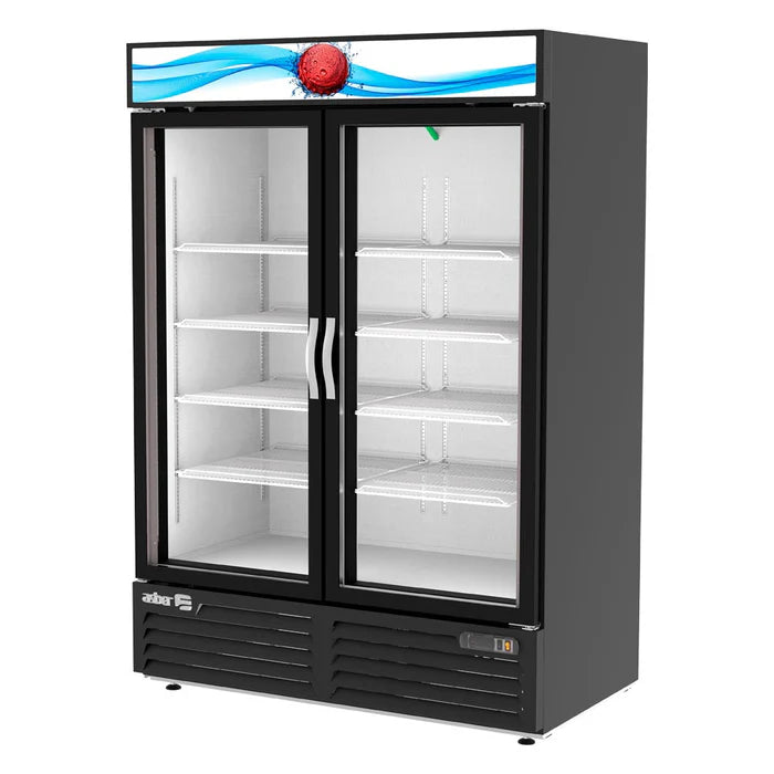 REFRIGERADOR 2 CUERPOS CON DISPLAY - 2 PUERTAS DE CRISTAL. MERCHANDISER LINE