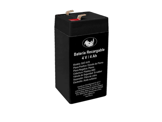 Bateria Recargable 4V / 4Ah Rhino BAT-4VR