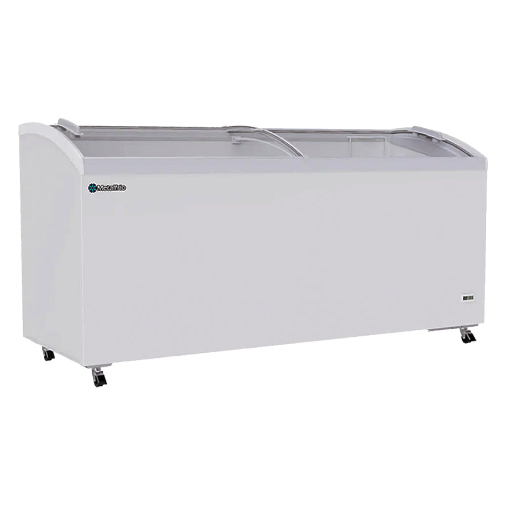 Congelador Horizontal Puerta Cristal Curvo 21fts Metalfrío CHC600