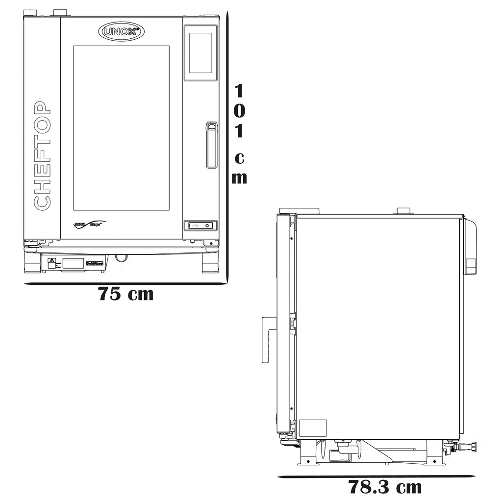 Horno Cheftop Unox 10 Charolas MIND.Maps XEVC-1021