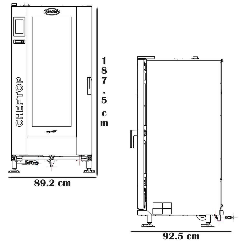 Horno Cheftop Unox 20 Charolas XEVL-2021
