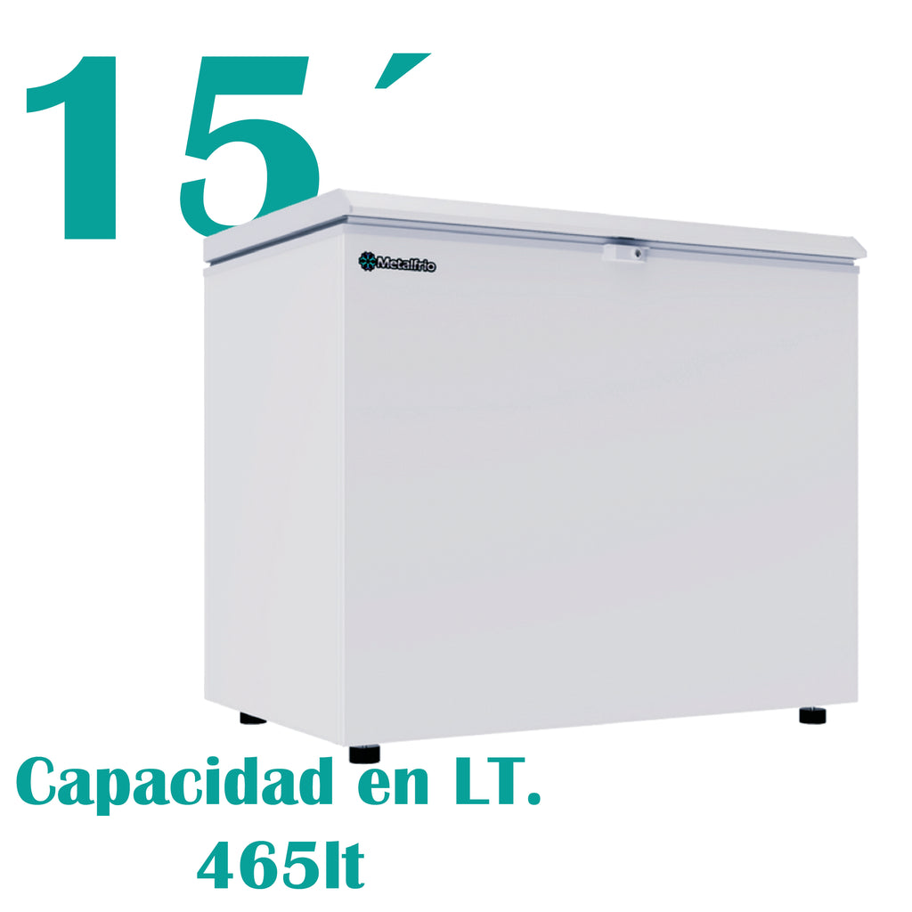Congelador Horizontal 1 Tapa Cofre 15fts Metalfrío CPC15