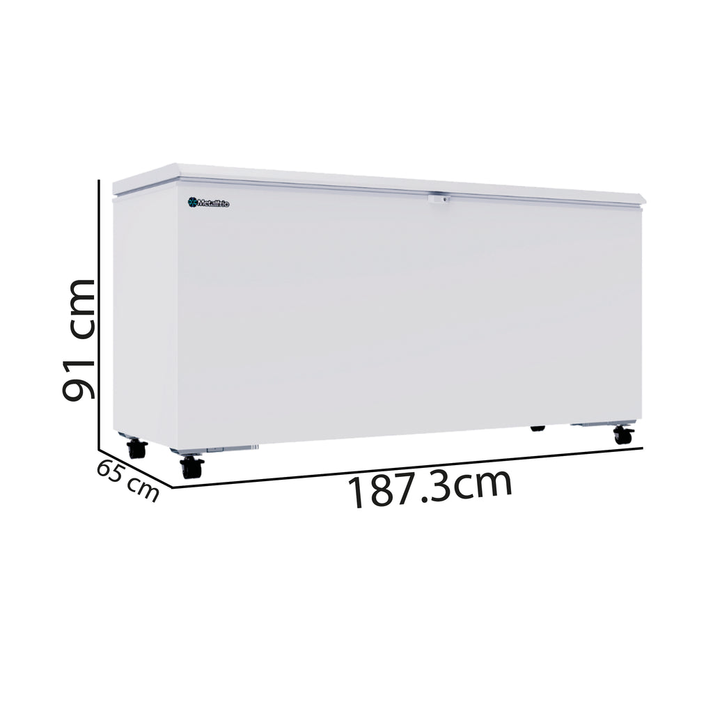 Congelador Horizontal 1 Tapa Cofre 25fts Metalfrío CPC25