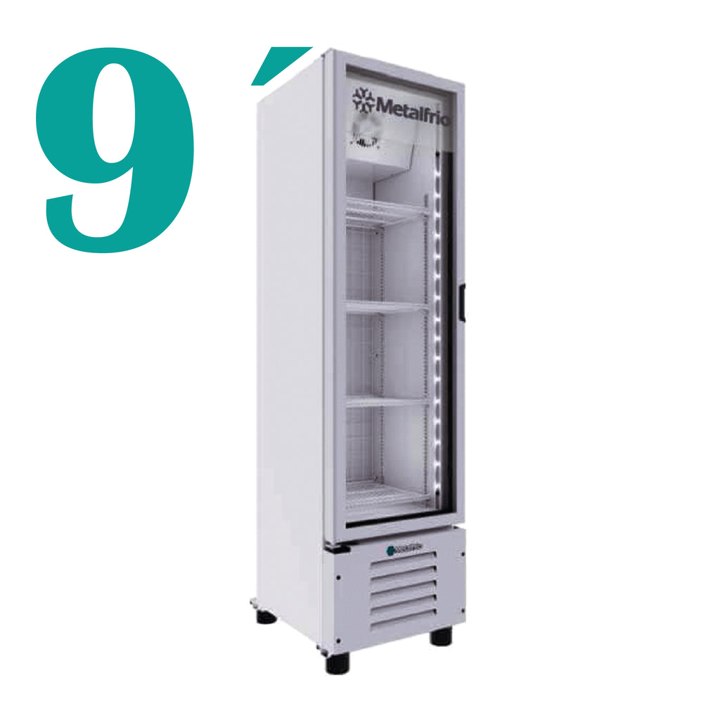 Congelador Vertical 1 Puerta Cristal 8fts Metalfrío CVC08