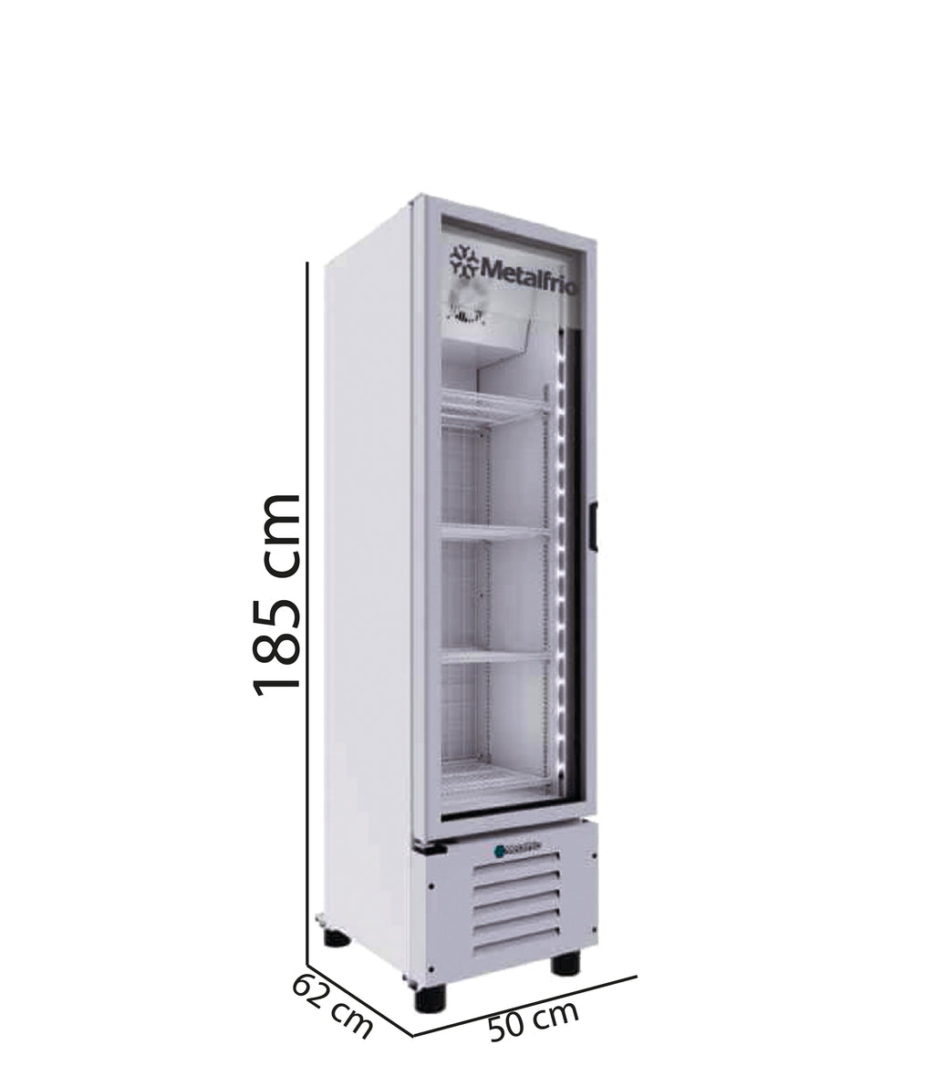 Congelador Vertical 1 Puerta Cristal 8fts Metalfrío CVC08
