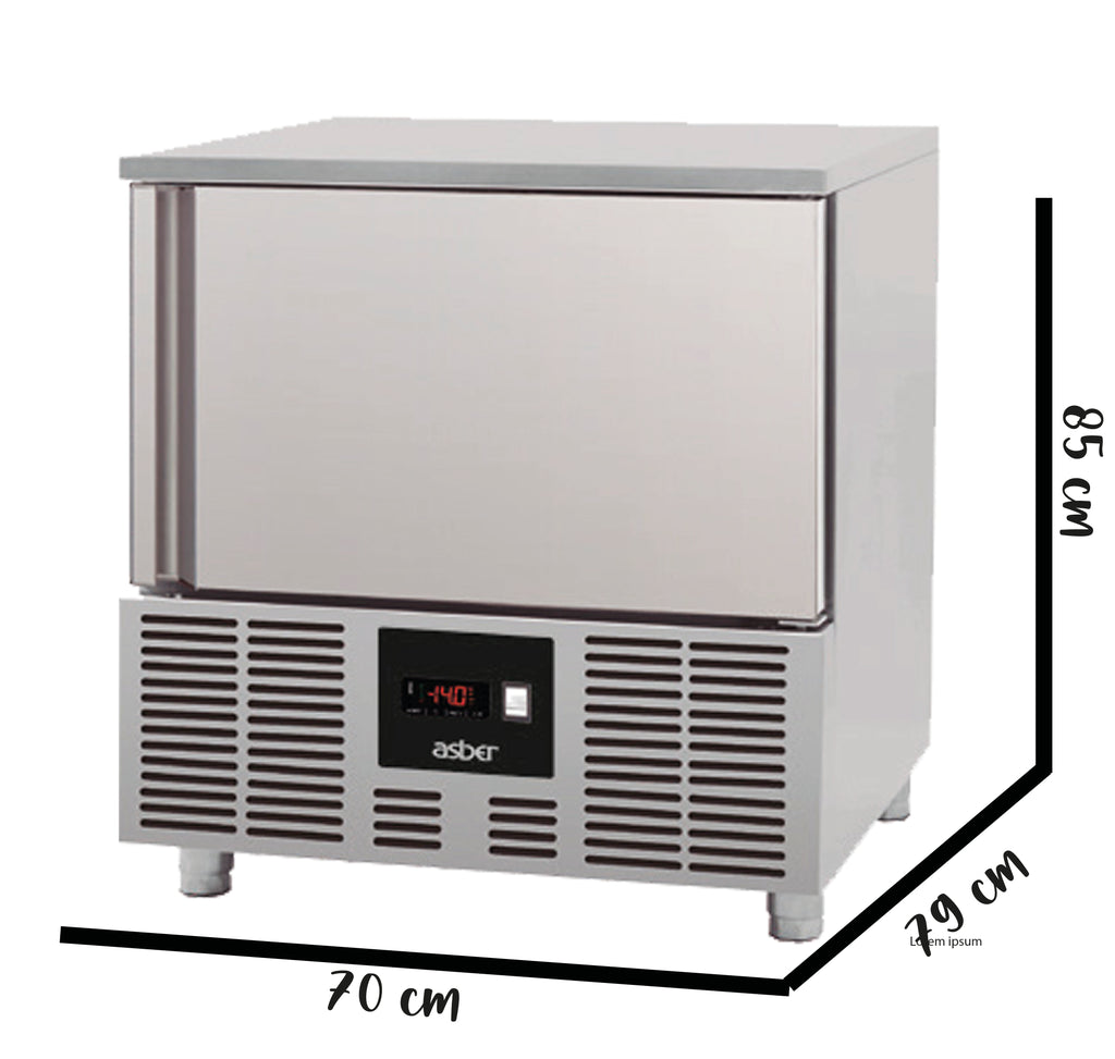 ABATIDOR DE TEMPERATURA. CAPACIDAD PARA 5 INSERT. GN-1/1 NO INCLUIDOS. R-452-A