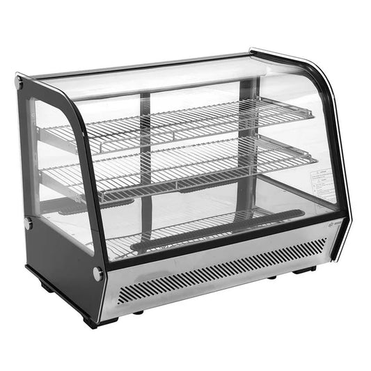 Vitrina Refrigerada Cristal Curvo con Sistema Antiempañante. Potencia 230 w a 110v/60hz Migsa RTW-160L4