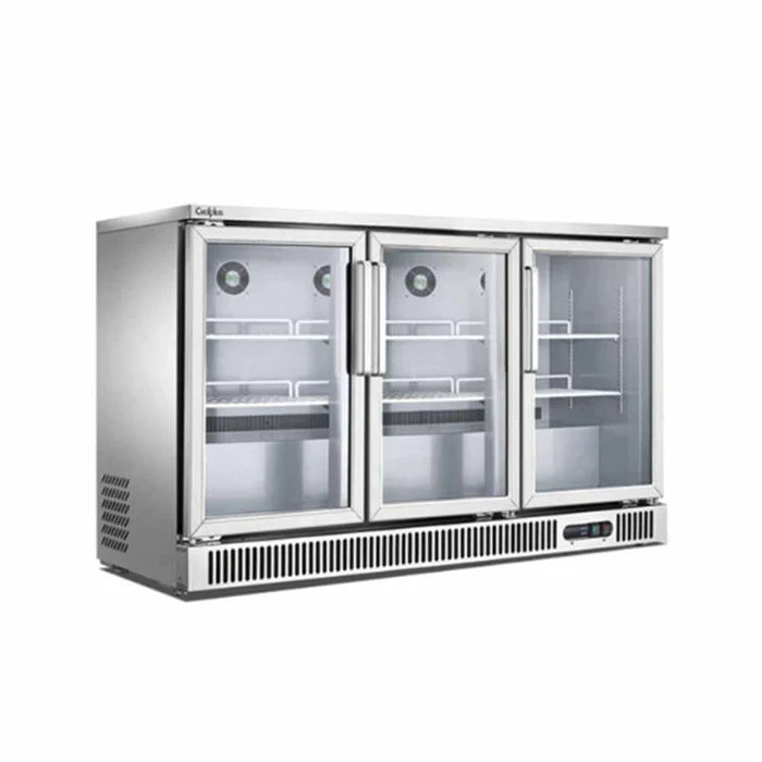 Refrigerador Back Bar de 3 Puertas de Cristal 380 lts Migsa SG-380