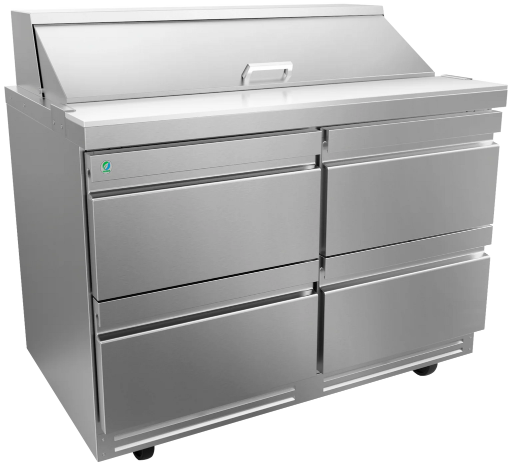 MESA REFRIG. DE PREP. - MEGA TOP - 4 CAJONES. PREMIUM LINE. |  APTM 60 24 D4 P HC