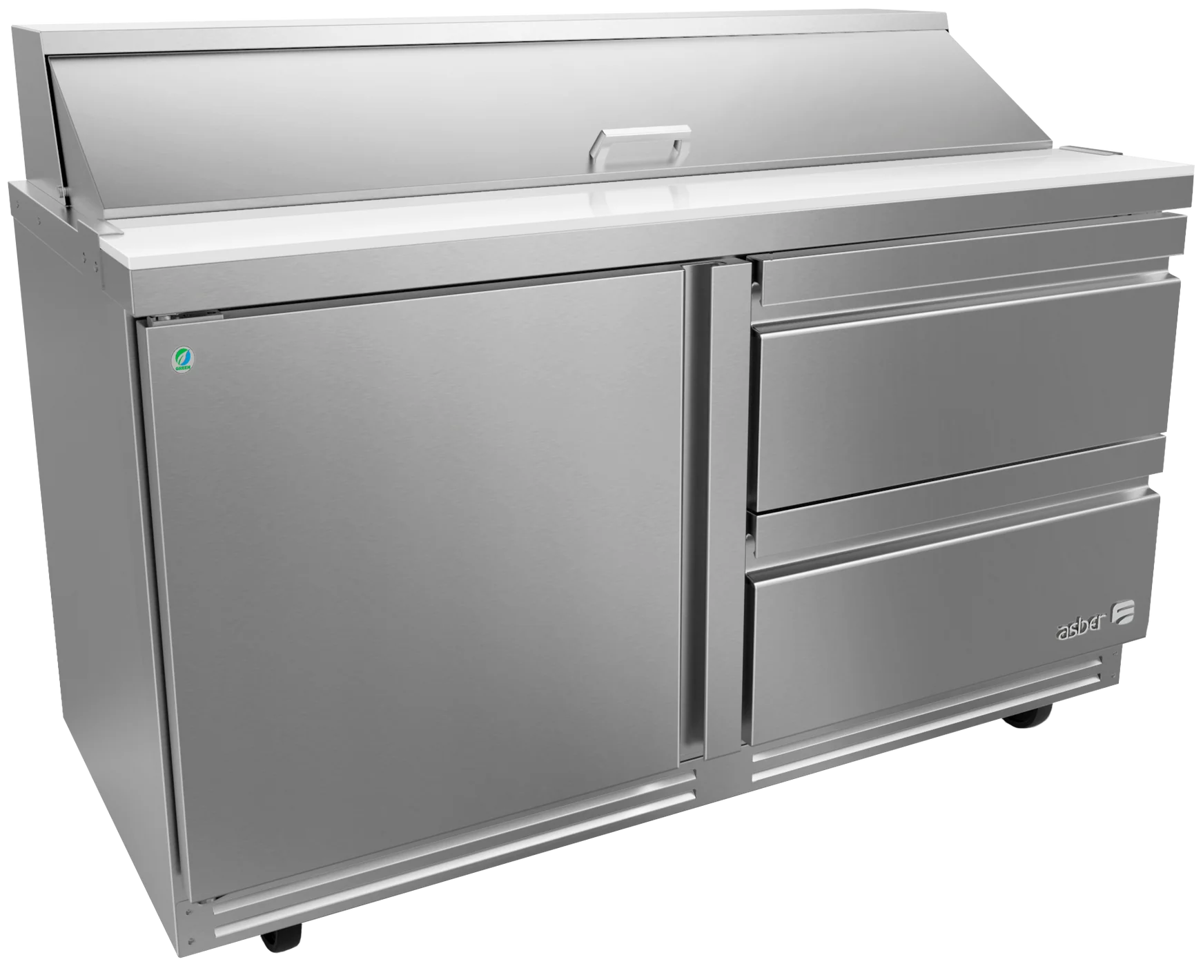 MESA REFRIG. DE PREP. - ENSALADAS - 2 CAJONES + 1 PUERTA. PREMIUM LINE. | APTS 60 16 D2 P HC