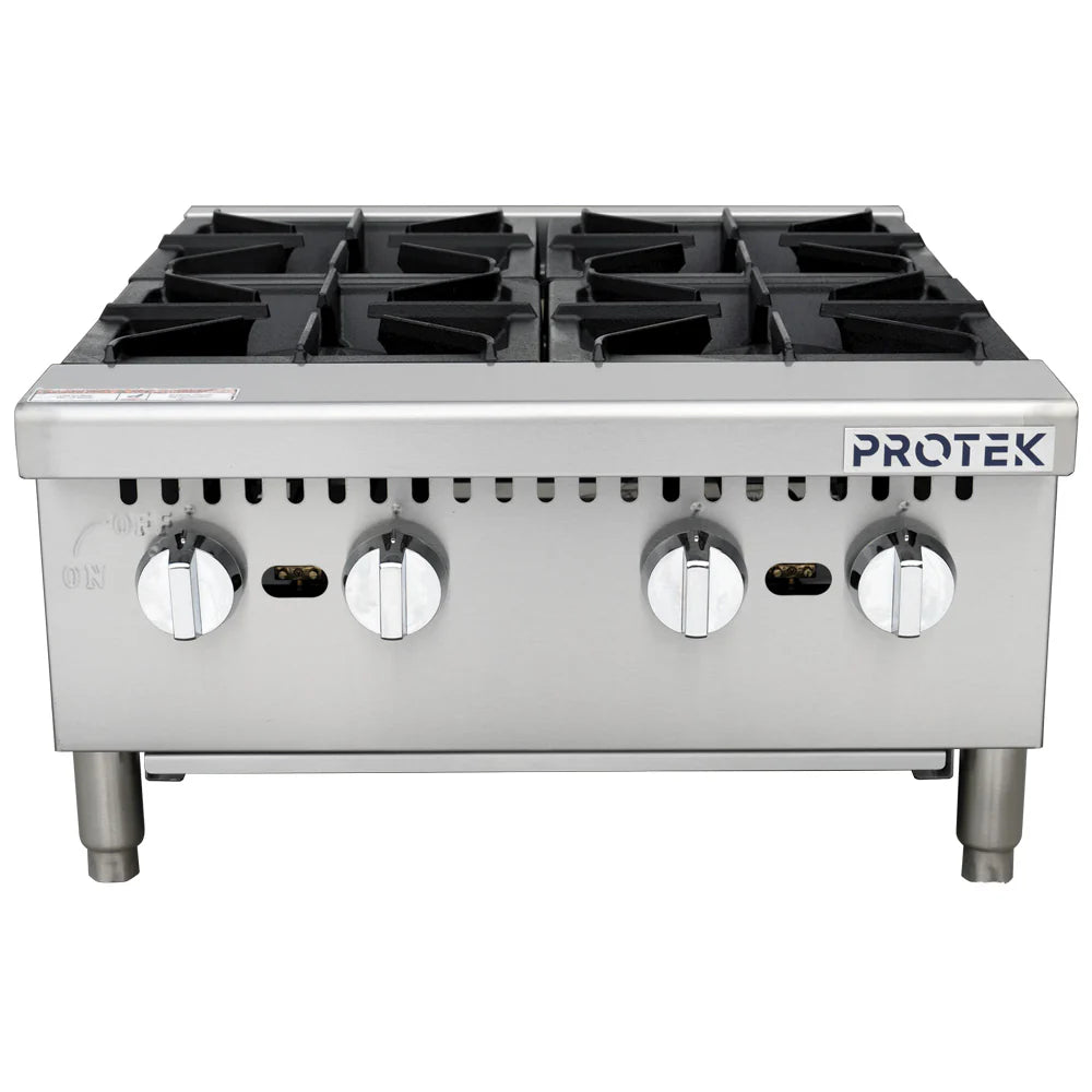 Parrilla 4 Quemadores de Piso a Gas Protek PAP-4QGS