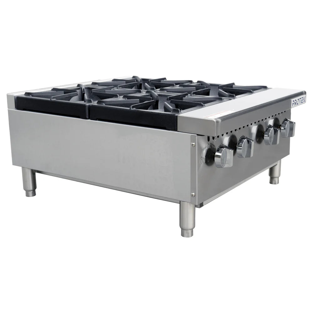Parrilla 4 Quemadores de Piso a Gas Protek PAP-4QGS