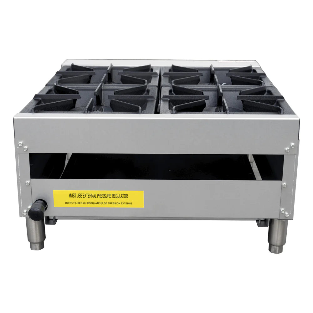Parrilla 4 Quemadores de Piso a Gas Protek PAP-4QGS