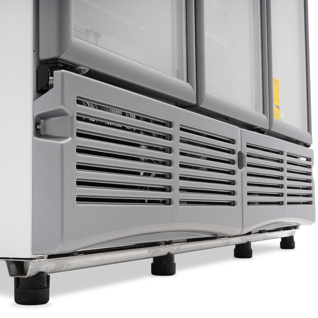 Refrigerador Vertical 3 Puertas Cristal Luz Led 115V. 1/3 HP Imbera G3T72