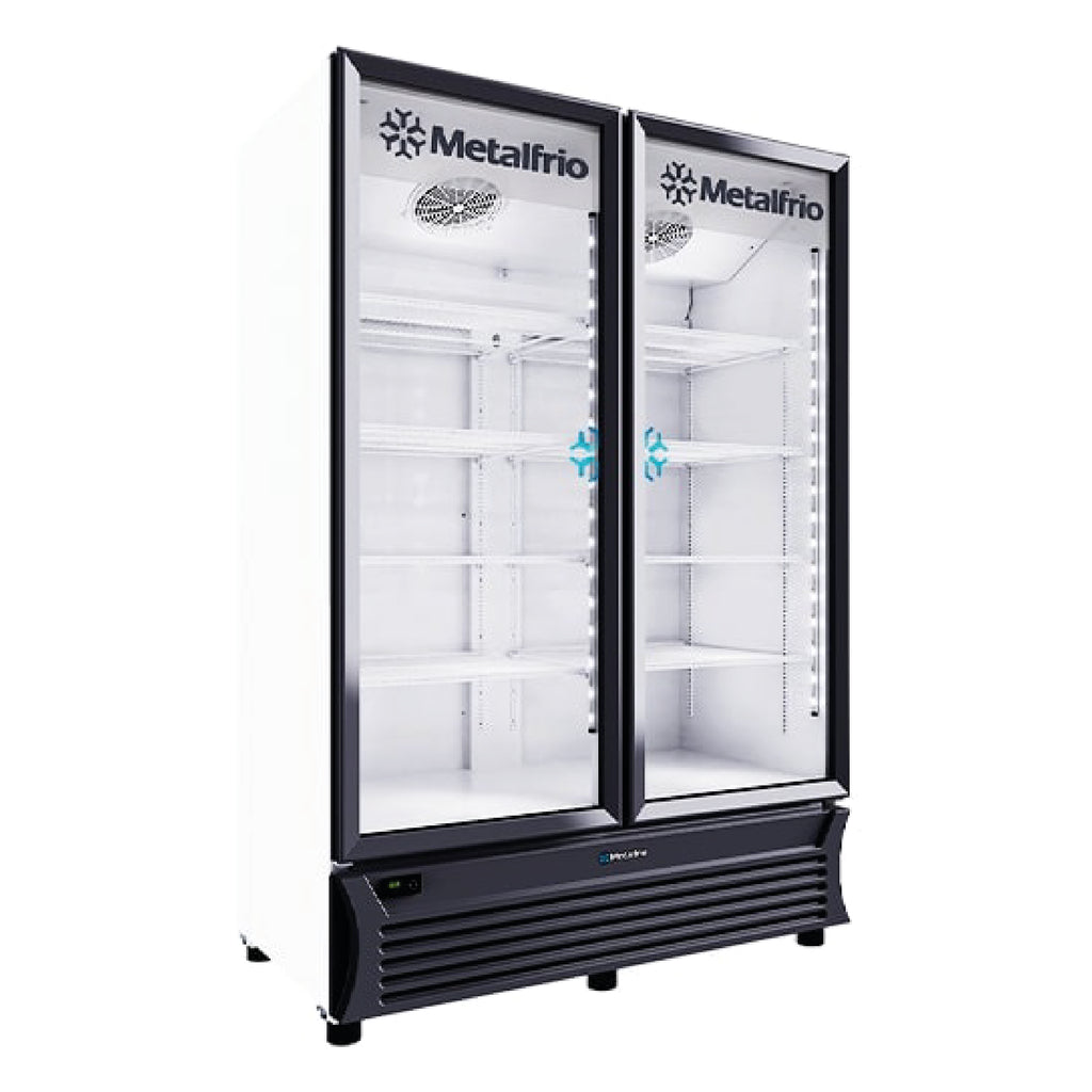 Refrigerador Vertical 2 Puertas Cristal 42fts Metalfrío RB800