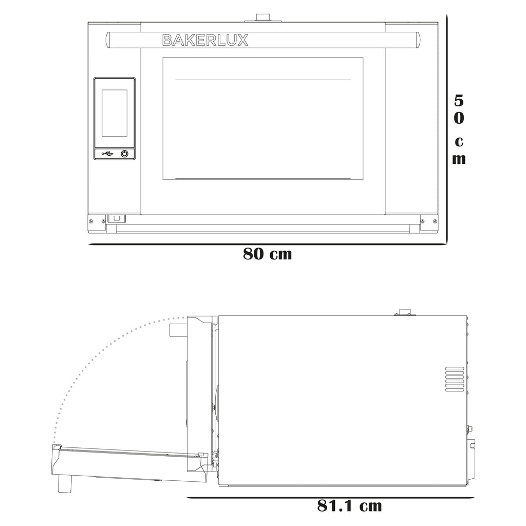Horno de Convección Eléctrico Rossella 4 niveles 80x81 & Caja de Detergentes